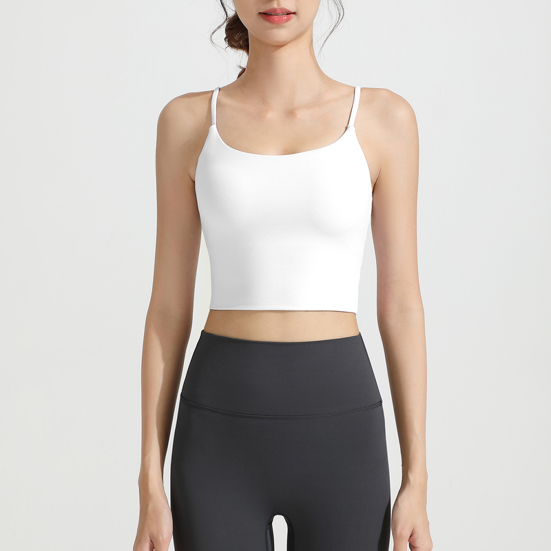 SB-001 Private Label Spaghetti Strap Yoga Sports Bra High Support
