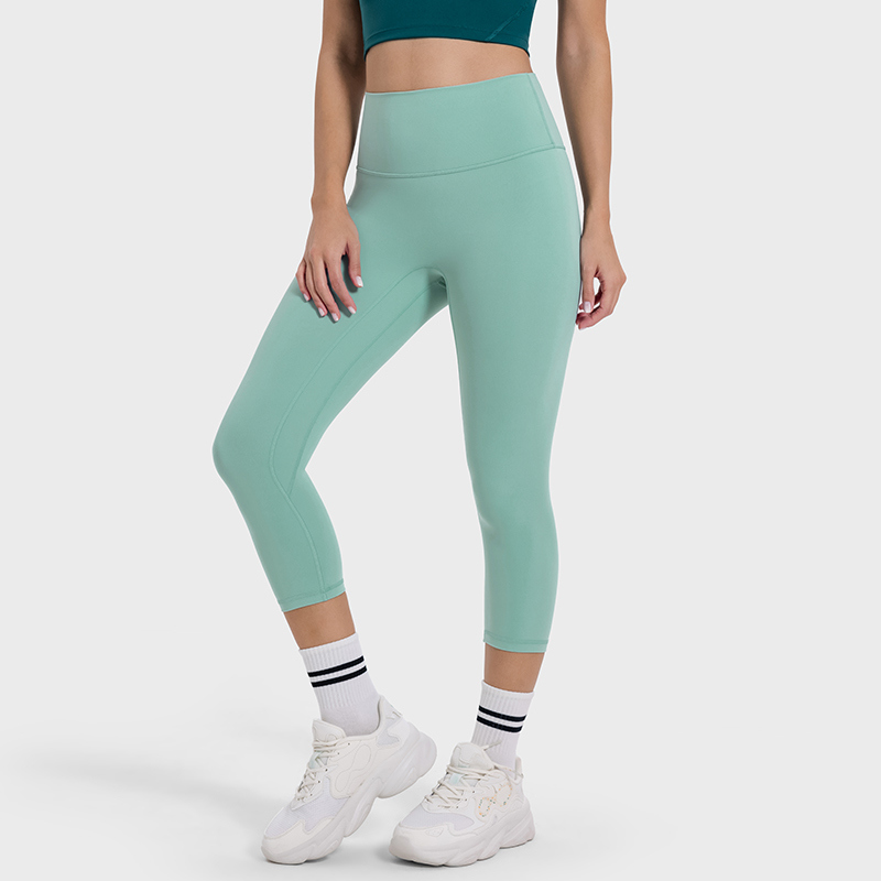 YL-001 Private Label 7/8 High Waisted Yoga Leggings Tummy Control