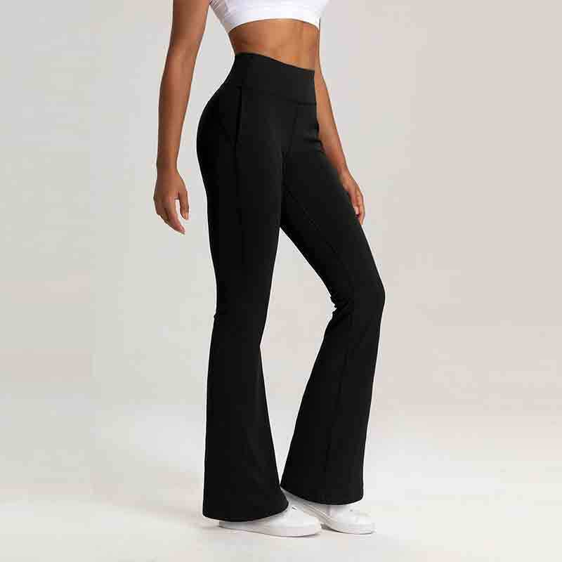 YL-010 Private Label High Waisted Flare Long Yoga Pants