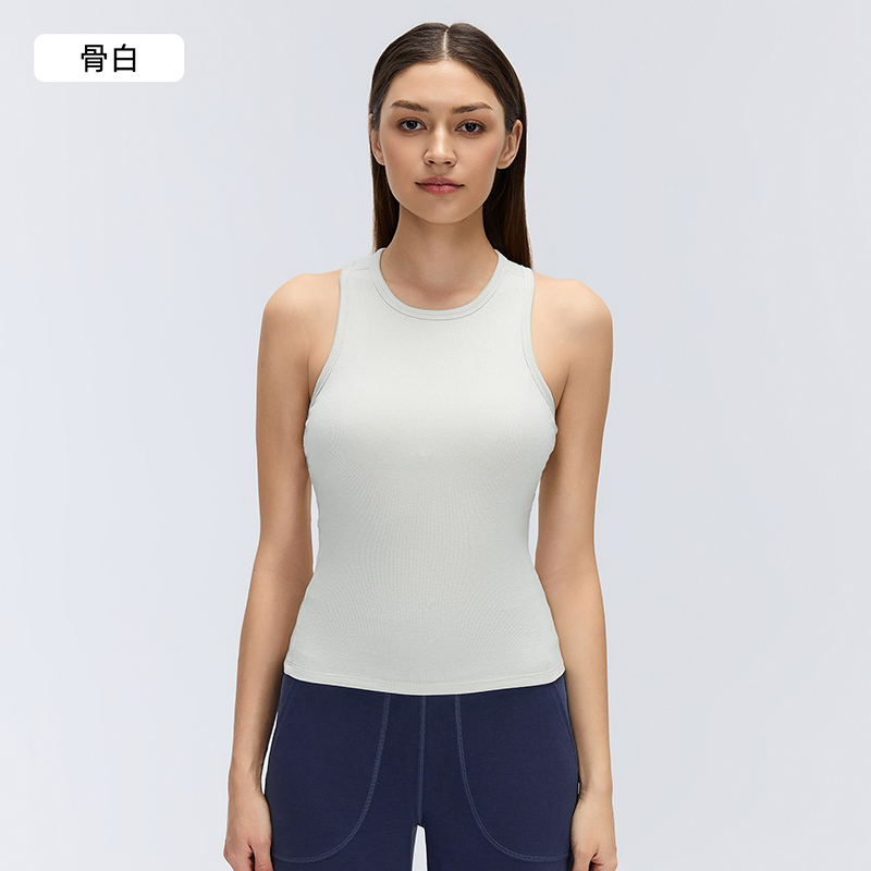 YT-008 Custom Ribbed Racerback Workout Tank Top