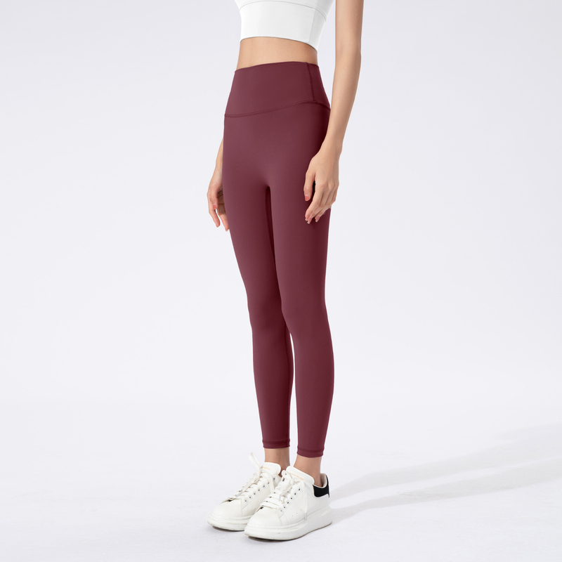 YL-018 OEM Mocha Squat Proof Yoga Leggings for private label activewear sourcing