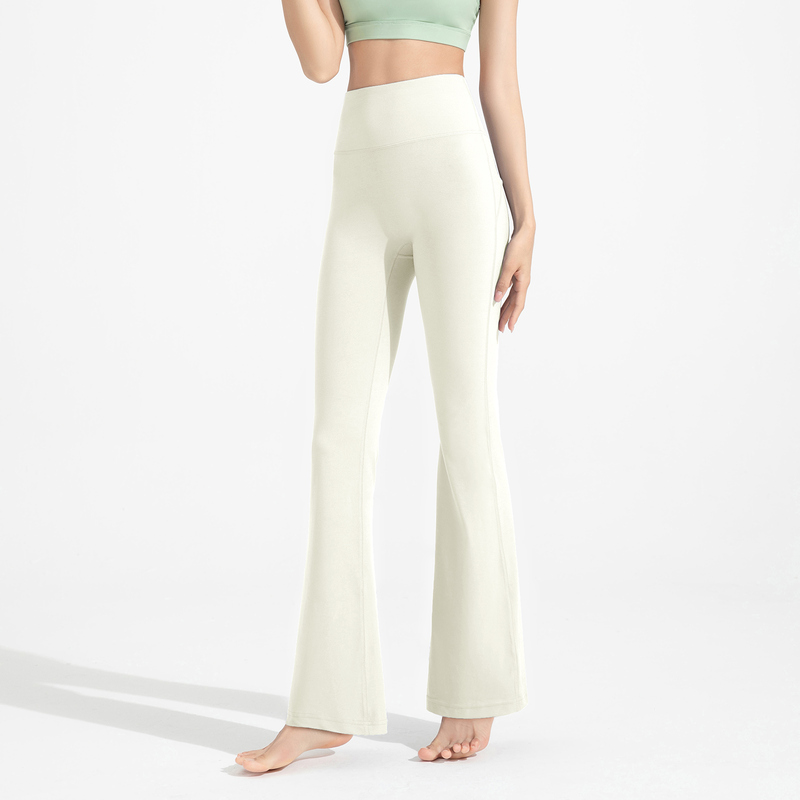 YL-022 Private Label Stretch Flared Yoga Pants for private label activewear sourcing