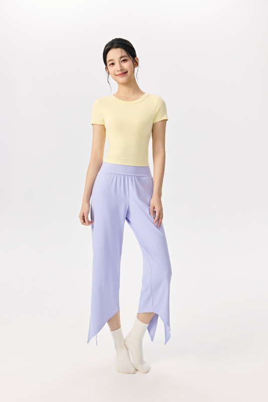 YS-026 Private Label Modal Top and Wide Leg Pants Set