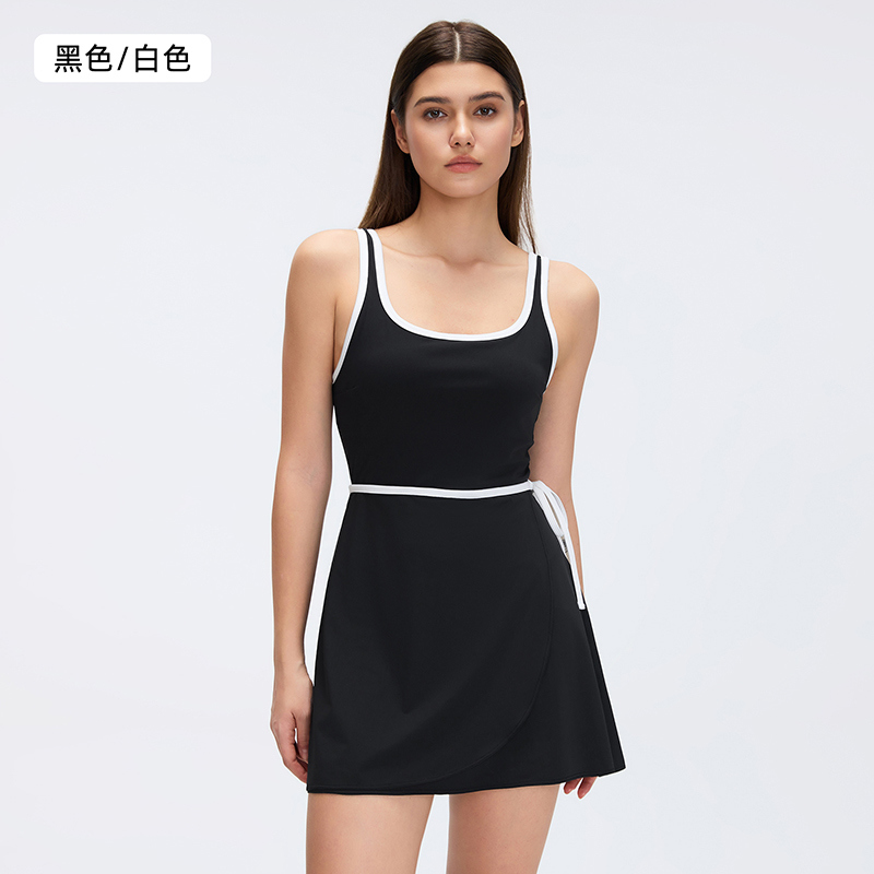 OP-009 Private Label One-Piece Pleated Active Dress