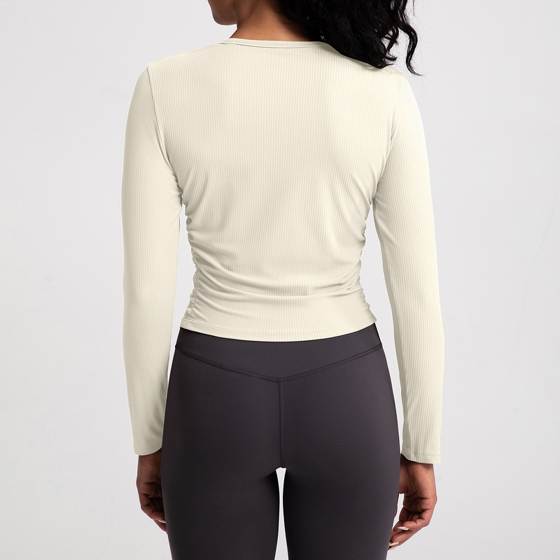YT-031 Custom Long Sleeve Cropped Yoga Top