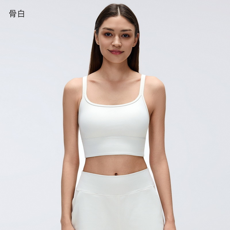 Custom square neck cropped sports bra with removable cup direction