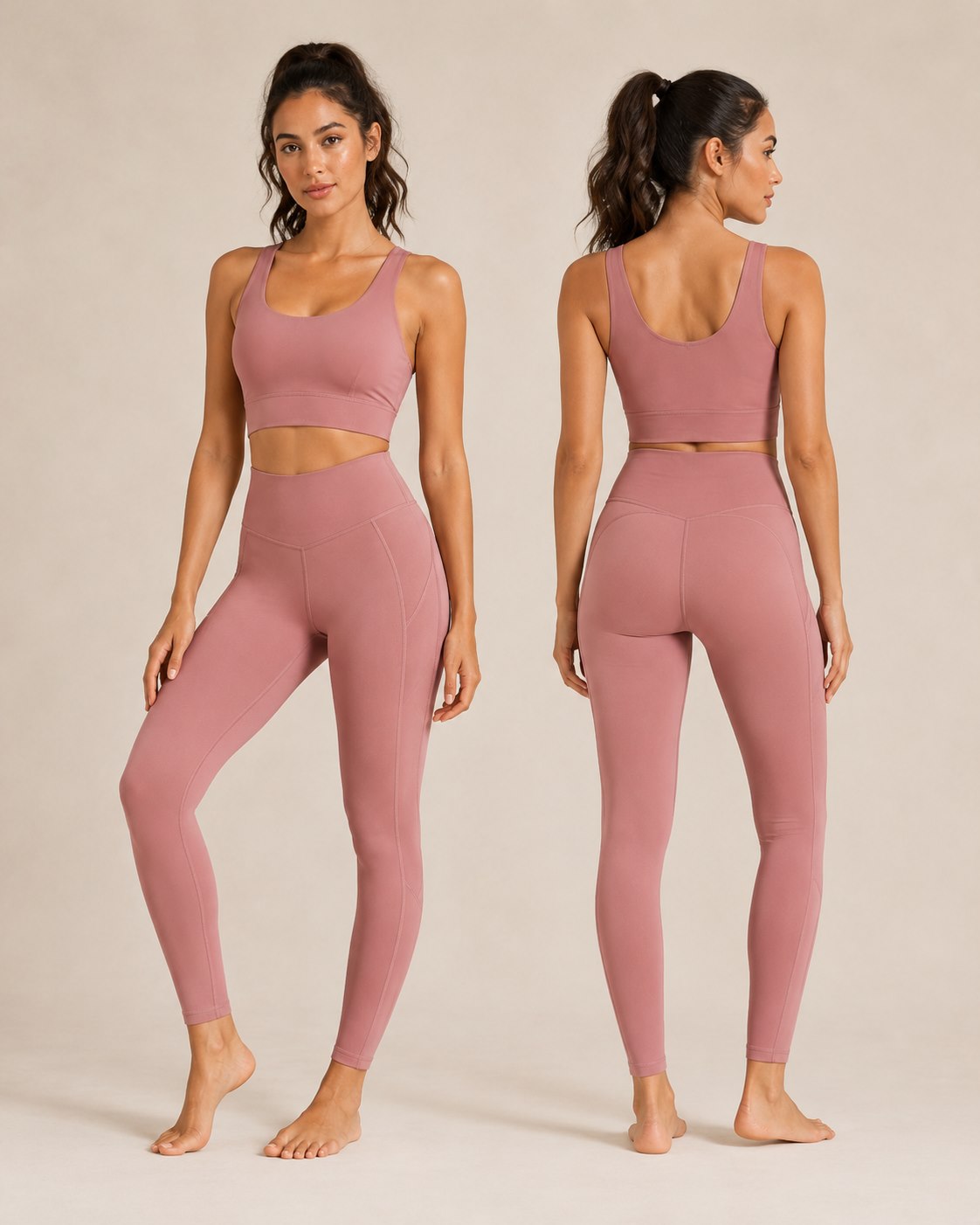 Custom high waist contour leggings for OEM activewear sourcing