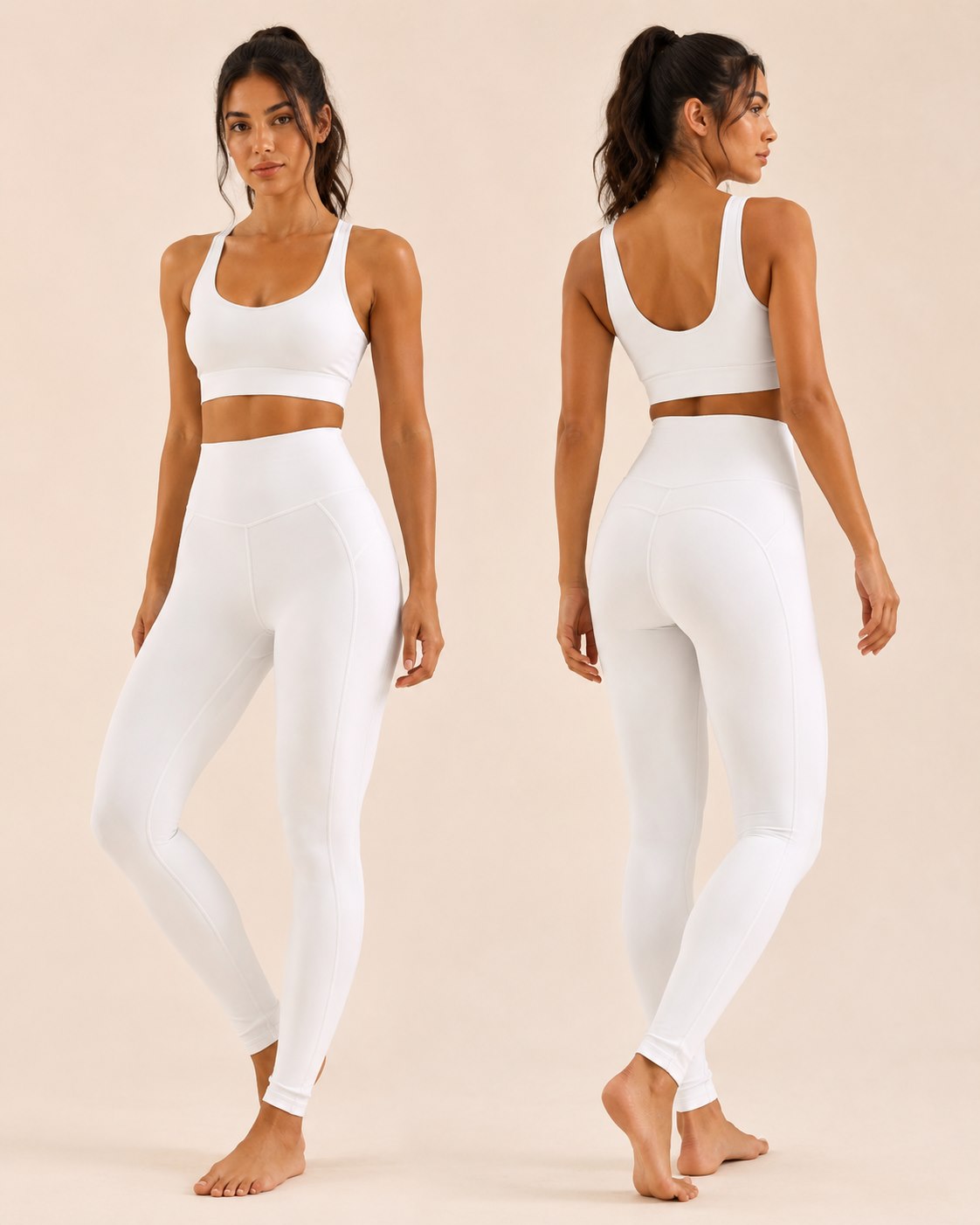 OEM sculpting seam leggings for private label activewear brands