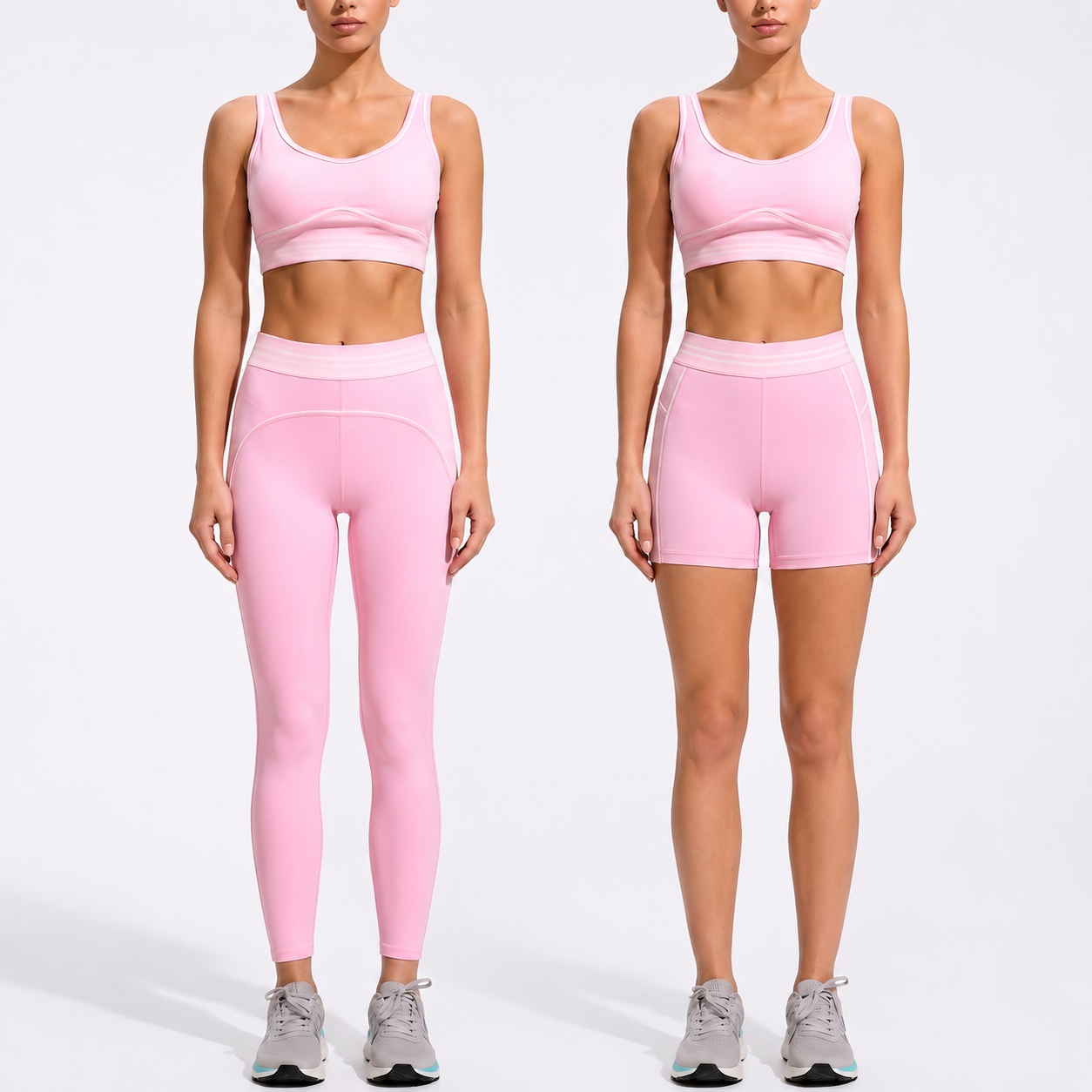 YS-020 Contrast Three Piece Yoga Set