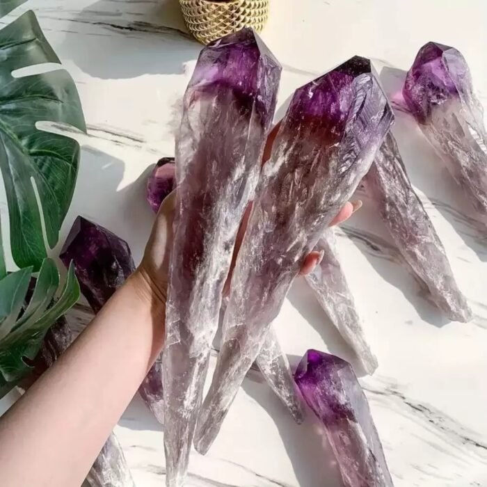 Uruguayan natural raw stone amethyst scepter - Image 2
