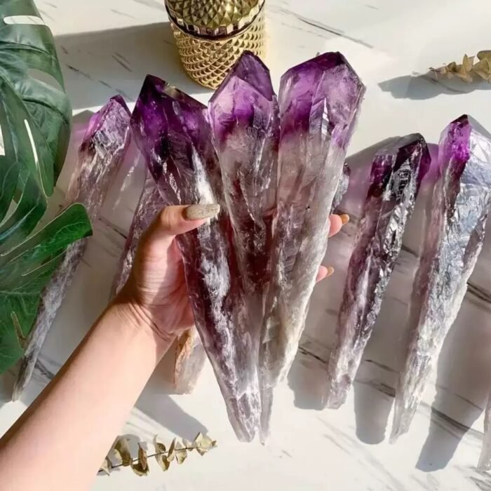 Uruguayan natural raw stone amethyst scepter - Image 4