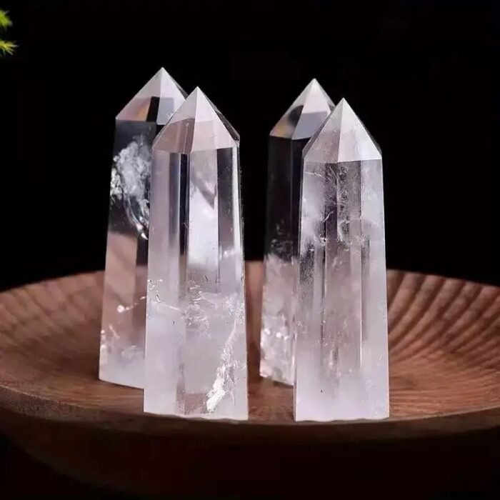 White crystal column original stone single pointed prism - Image 2
