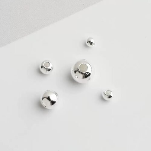 S999 sterling silver accessories beads material DIY