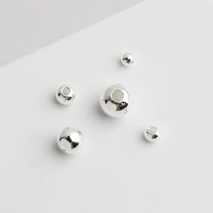 S999 sterling silver accessories beads material DIY