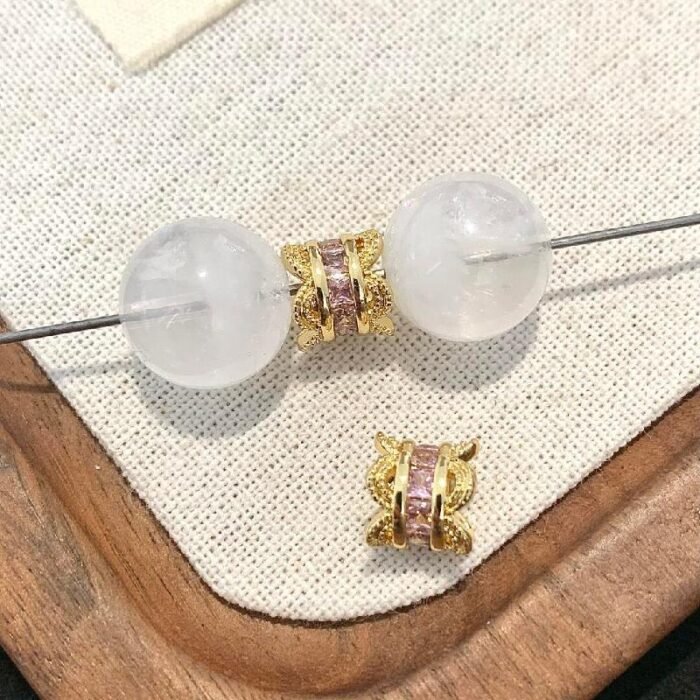 Double-sided flower holder spacer beads DIY bracelet bead accessories - Image 3