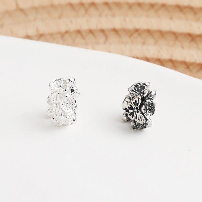S925 sterling silver small flower spacer beads DIY accessories - Image 4