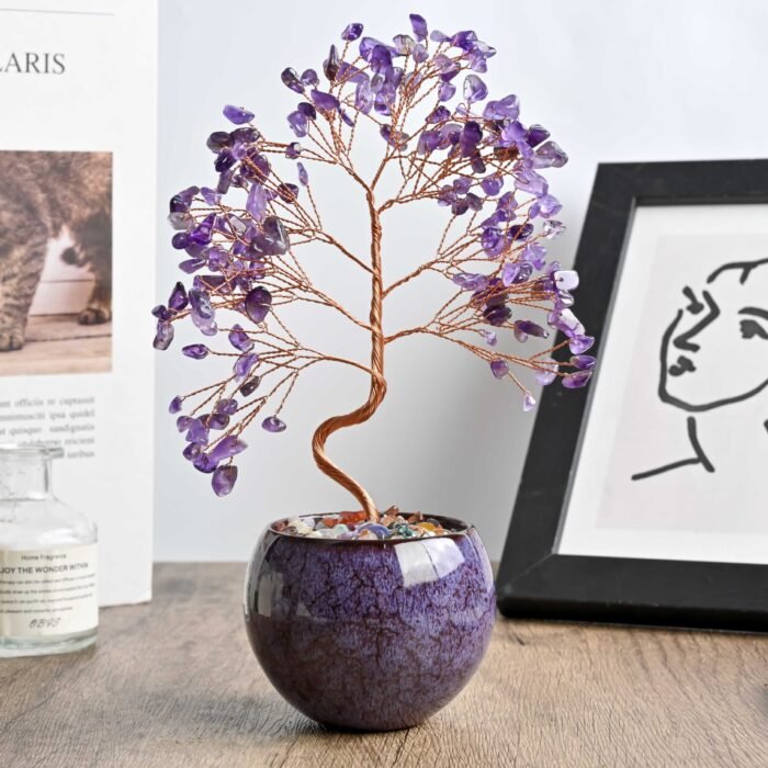 Natural crystal gravel fortune tree cornucopia - Image 2