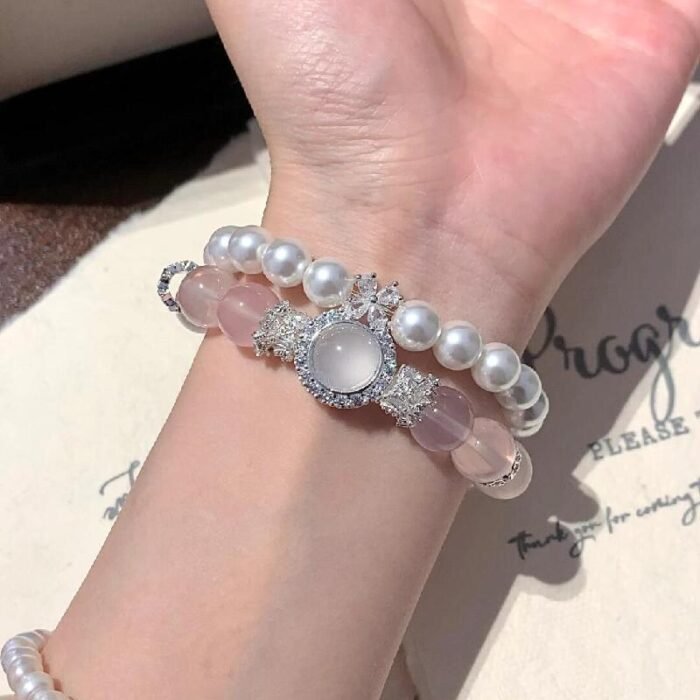 18k gold diamond princess grinding box spacer bead DIY bracelet accessories - Image 5