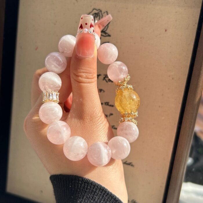Natural Horse Pink Crystal Handmade - Image 3