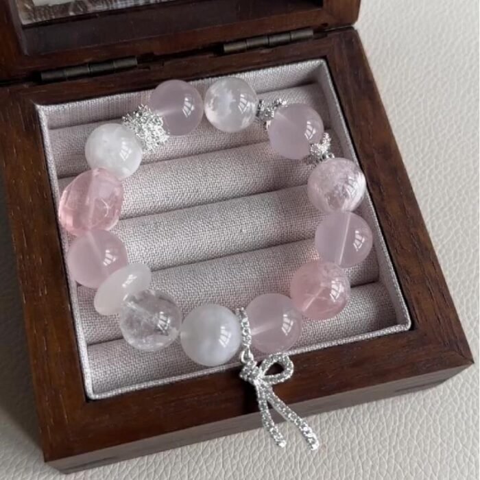 Gentle pink series crystal bracelet